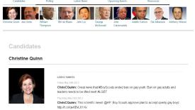 Screenshot from WNYC's Candidate Tracker