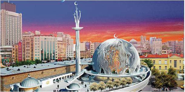The proposed Taksim Square Mosque