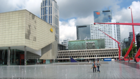 Schouwburgplein (looking North). (Image by author.)