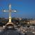 The Golgotha Crucifix topping the smaller dome of the church of the Holy Sepulcher in Jerusalem
(Wikipedia)