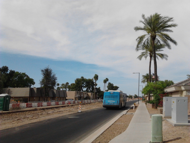 19th Ave, lined with condos on both sides 