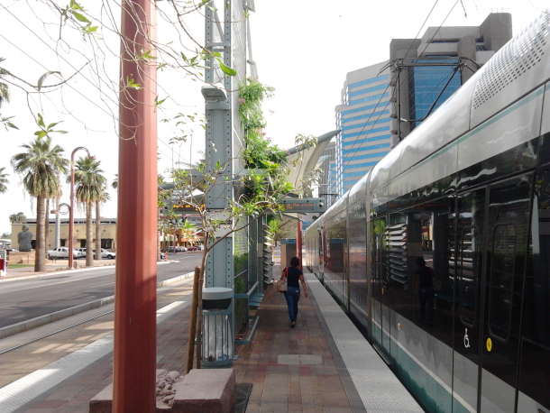 Central Ave and Osborn Rd. light rail station in the Encanto neighborhood 