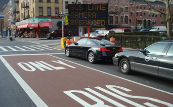 Bus lane cameras